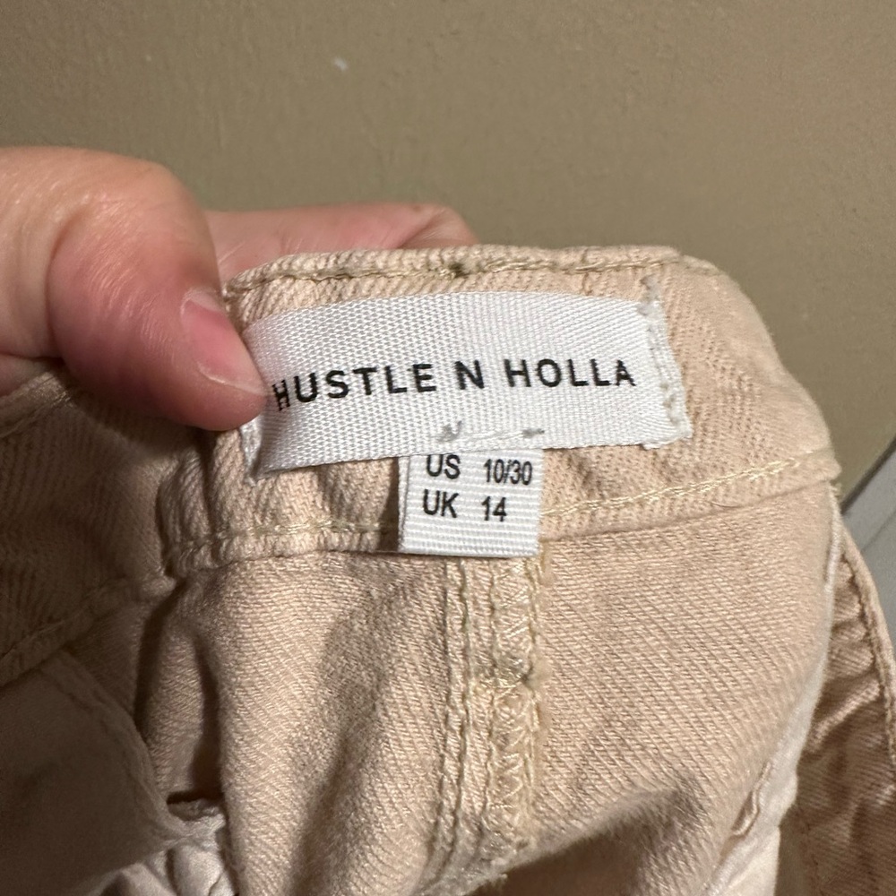 Hustle‎ N Holla Cargo Shorts Size 10 High Waisted - Picture 5 of 8